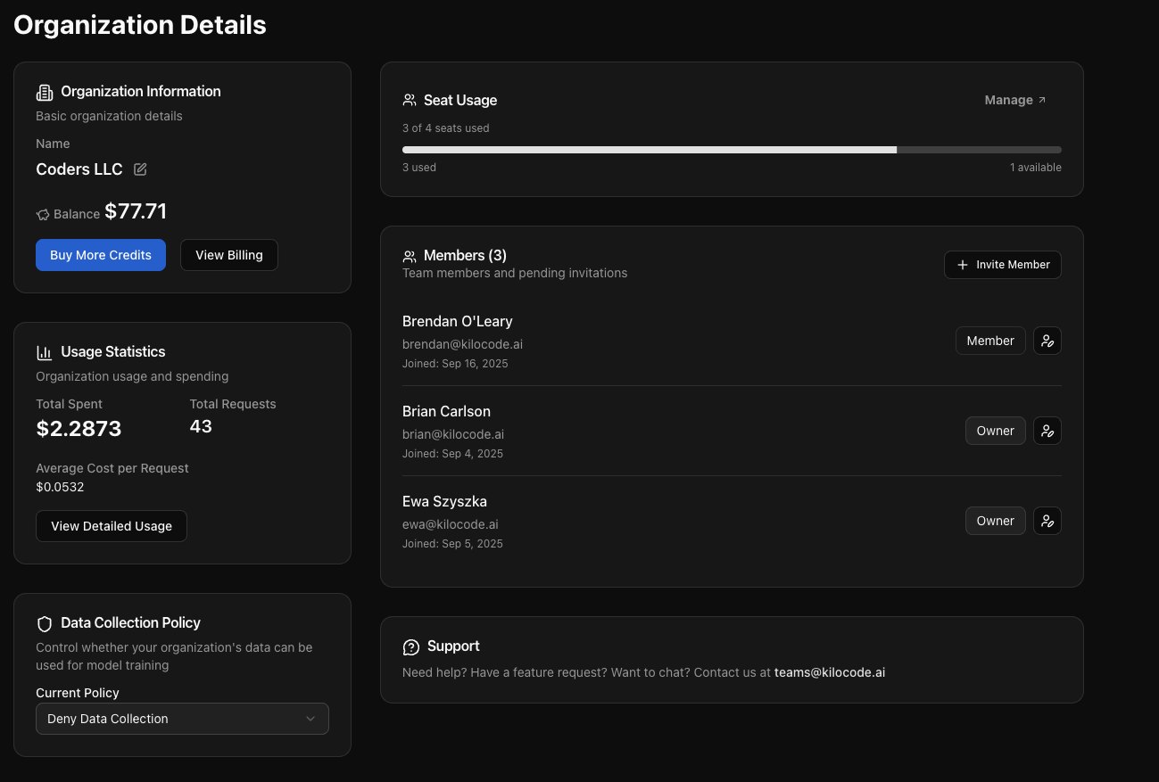 Invite your team members