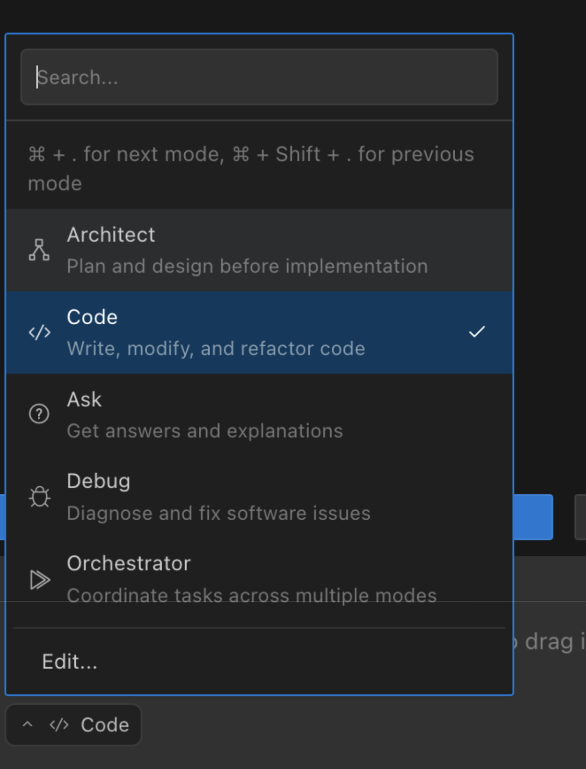 Organization Modes Library UI